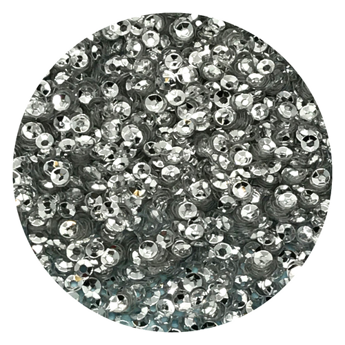 4mm Round Cup Sequins│Silver