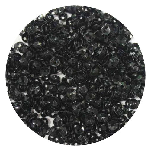  4mm Round Cup Sequins│Black