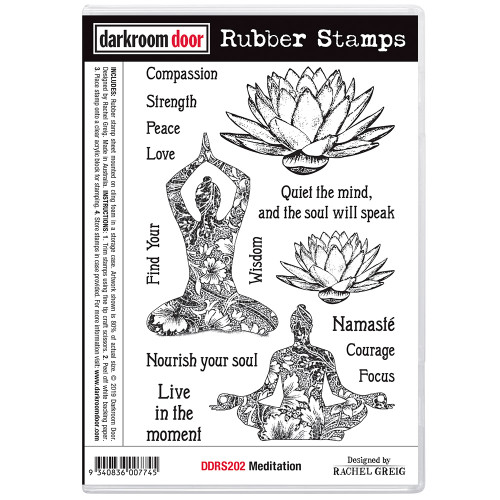 Rubber Stamp Set │Meditation