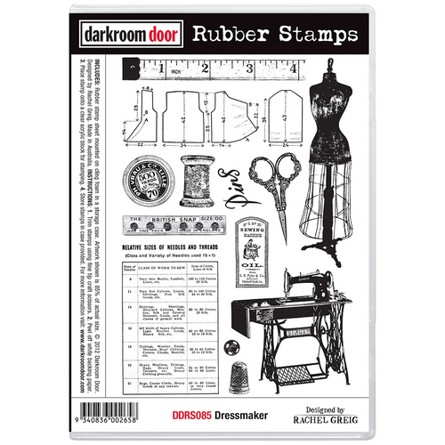 Rubber Stamp Set │Dressmaker