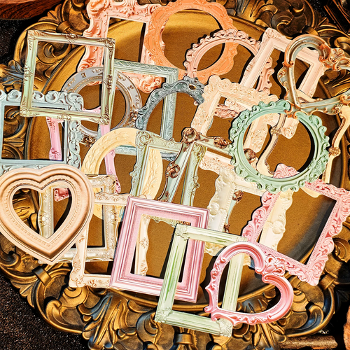 Vintage 3D‑Style Frame Stickers │25 pcs