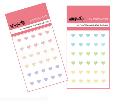 Dew Drop Heart Stickers