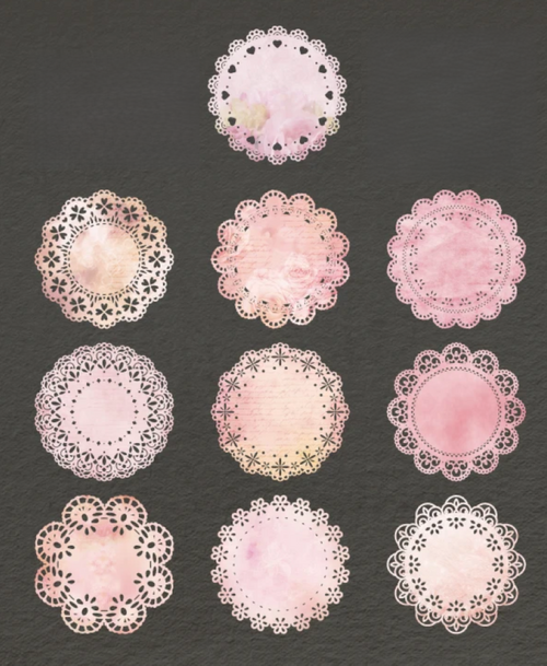 Decorative Lace Paper Doilies│ Pink Muse (20 pcs)