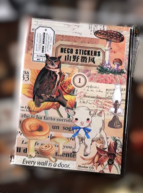 Vintage PET Sticker Book│Woodland Charm