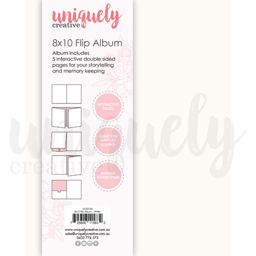 8x10 Flip Album│ White
