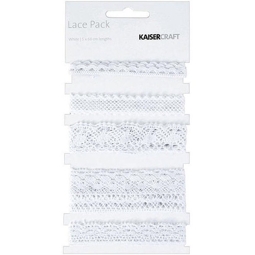 Kaisercraft Lace Pack - White Kaisercraft Lace Pack - White