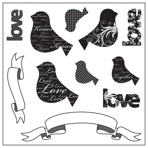 Maya Road - Love Chirps Stamp Sheet (11pcs)