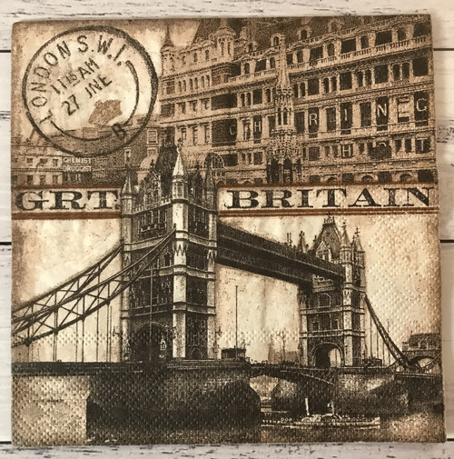 Paper Collage Napkins│Great Britain
