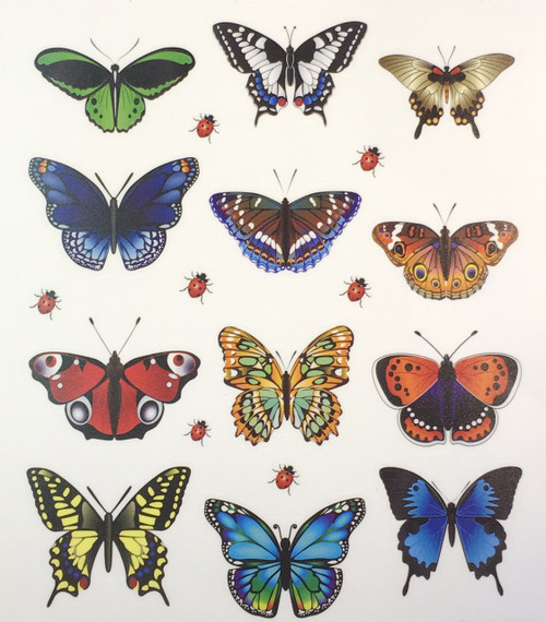 Butterfly Stickers- 12pc (SDBS72851)