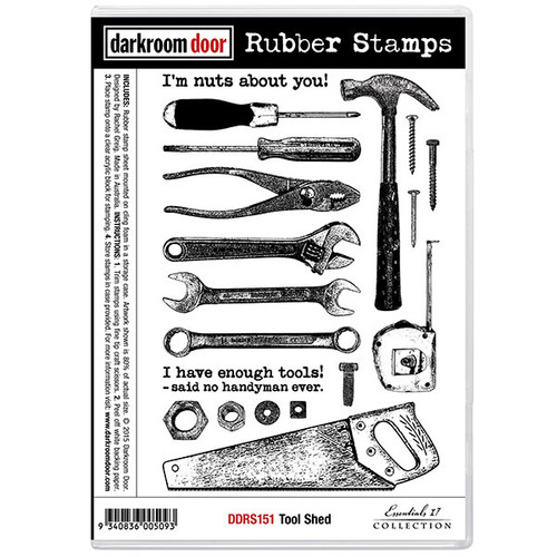 Darkroom Door Rubber Stamp Set - Tool Shed (SDDDRS151)