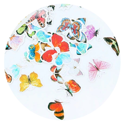 Butterfly decorative stickers (60 pcs)