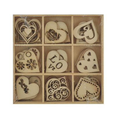  Kaisercraft Lucky dip: Wooden flourish pack: Love 