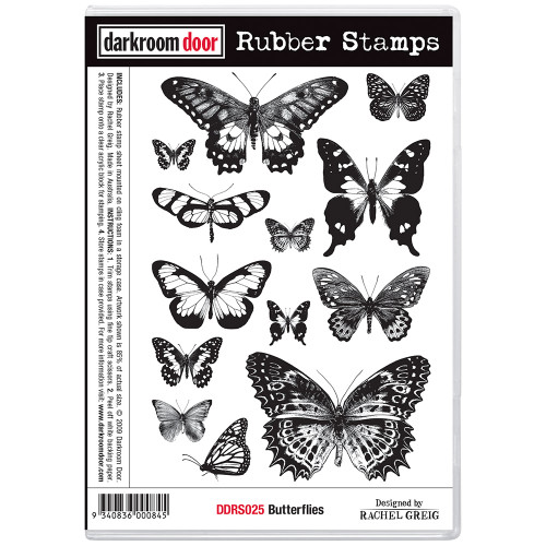Rubber Stamp Set - Butterflies