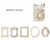 Embossed Vintage  Frame die cuts │10 pcs