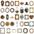 PET Decorative Stickers │ Vintage Hardware Charm Ephemera