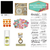 Kaisercraft Bombay Sunset Paper Pack with Bonus Sticker Sheet Card kit (free Rub-ons with each kit) (SDBSKPK560)