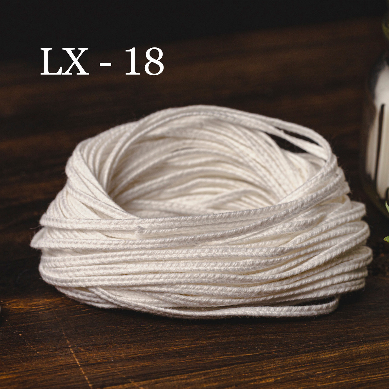 8” - 25pcs unbleached pre-tabbed organic cotton cored wicks for prayer  candles.