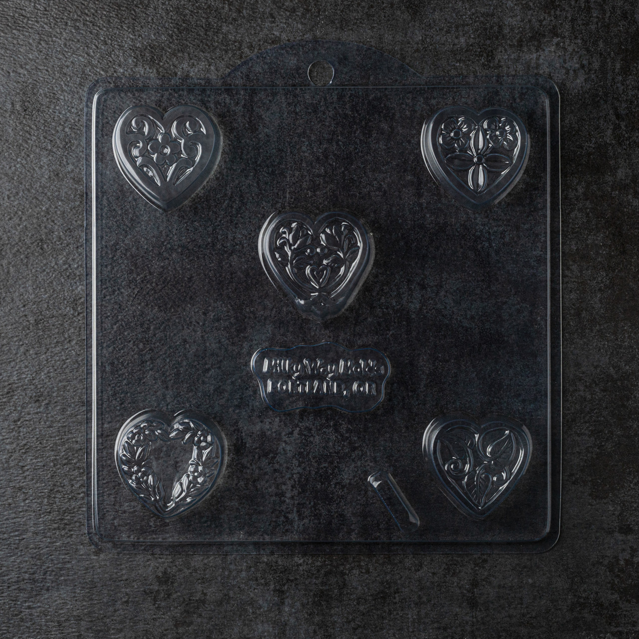 Guest 5 Hearts Soap Mold