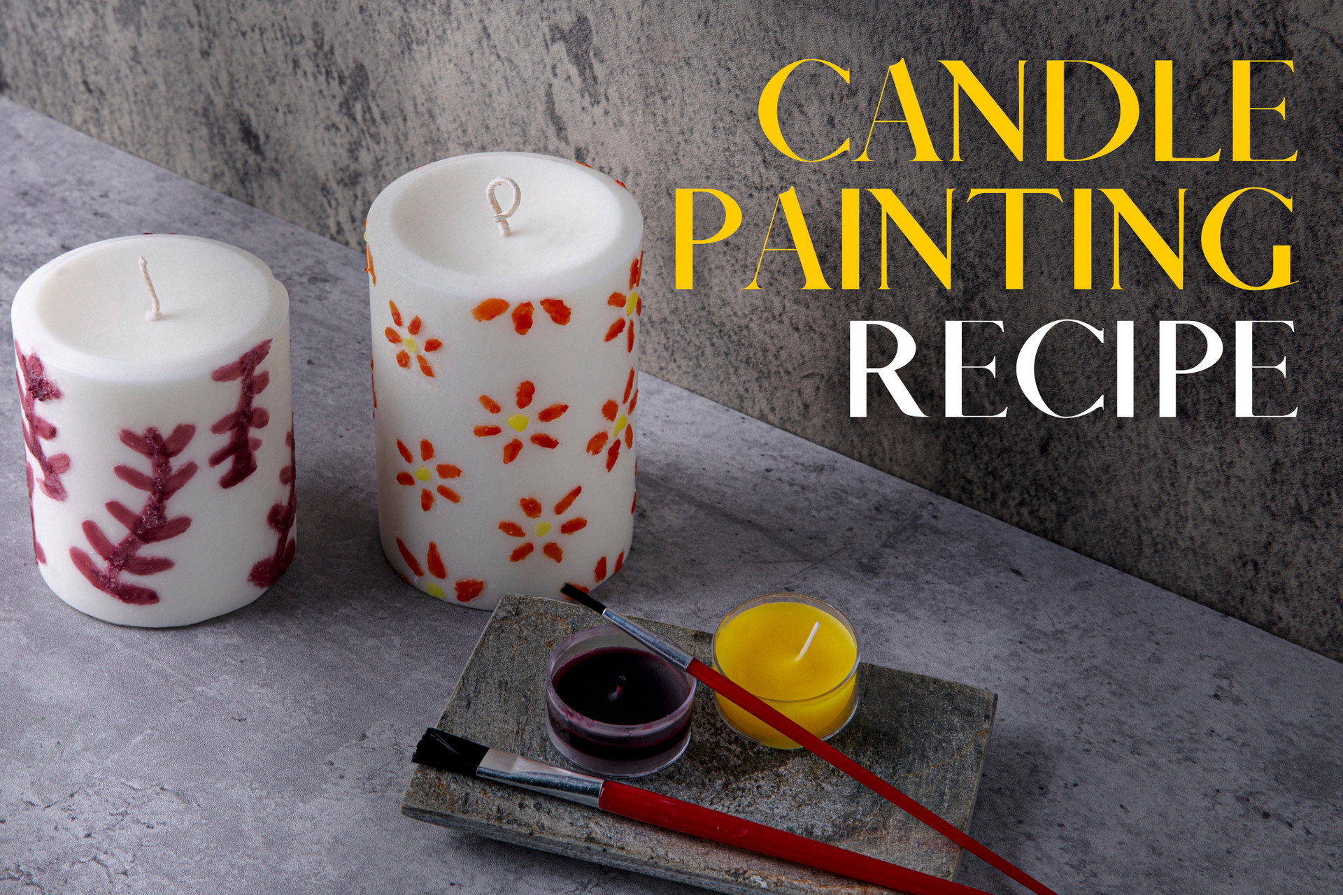 Candle Painting Recipe The Flaming Candle Company