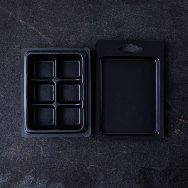 Wax Melt Clamshell Molds Black
