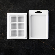 Wax Melt Clamshell Molds - White