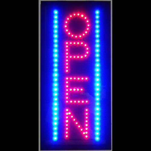 OPEN VERTICAL LED SIGN