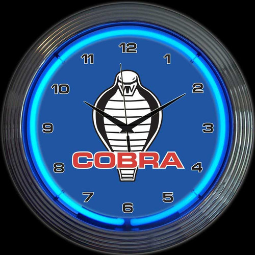 FORD COBRA NEON CLOCK