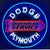 DODGE SERVICE NEON SIGN WITH BACKING