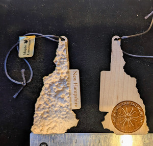 New Hampshire | 3D topographic map | Ornament