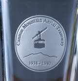 Etched Pint glass, Cannon Tram