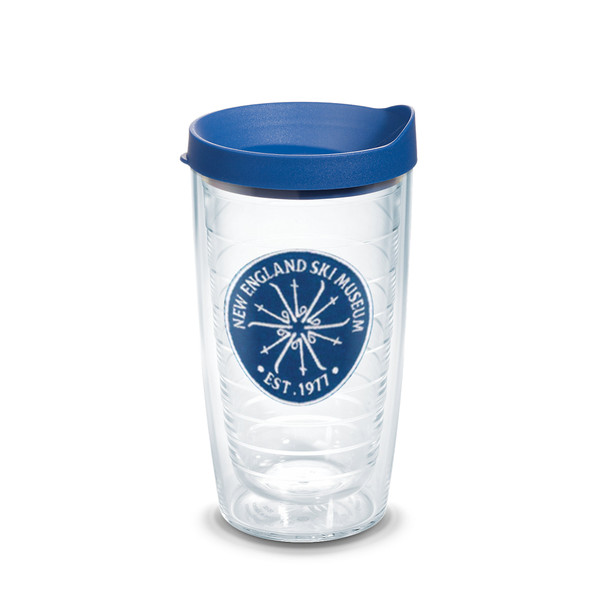 Tervis Tumbler with Exclusive NESM patch, blue lid