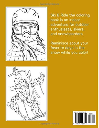 Ski & Ride: The Coloring Book
