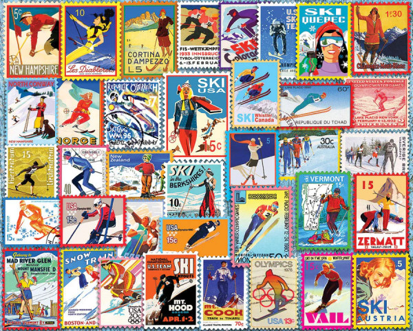 Puzzle- SKI STAMPS 