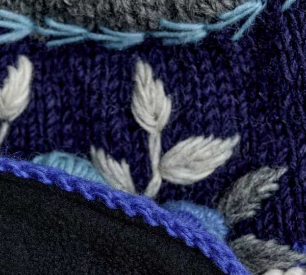 Hand Knit Arctic Blue Hand Warmers