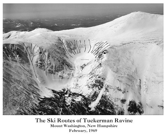 Ski Routes of Tuckerman Ravine