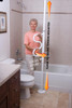 Stander Security Pole and Curve Grab Bar