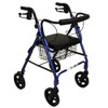 Roscoe Deluxe Rollator w/ 8" Wheels Blue