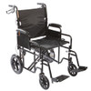 ProBasics Bariatric Steel Transport Wheelchair w/ 12" Rear Wheels