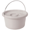 Drive Folding Bedside Commode with Bucket and Splash Guard Bucket