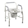 Drive Steel Drop Arm Bedside Commode with Padded Seat & Arms
