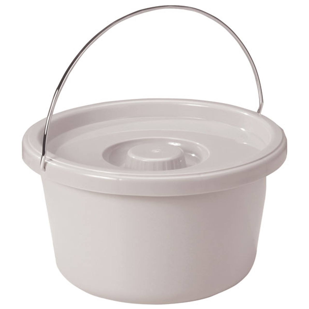 Drive Folding Bedside Commode with Bucket and Splash Guard Bucket