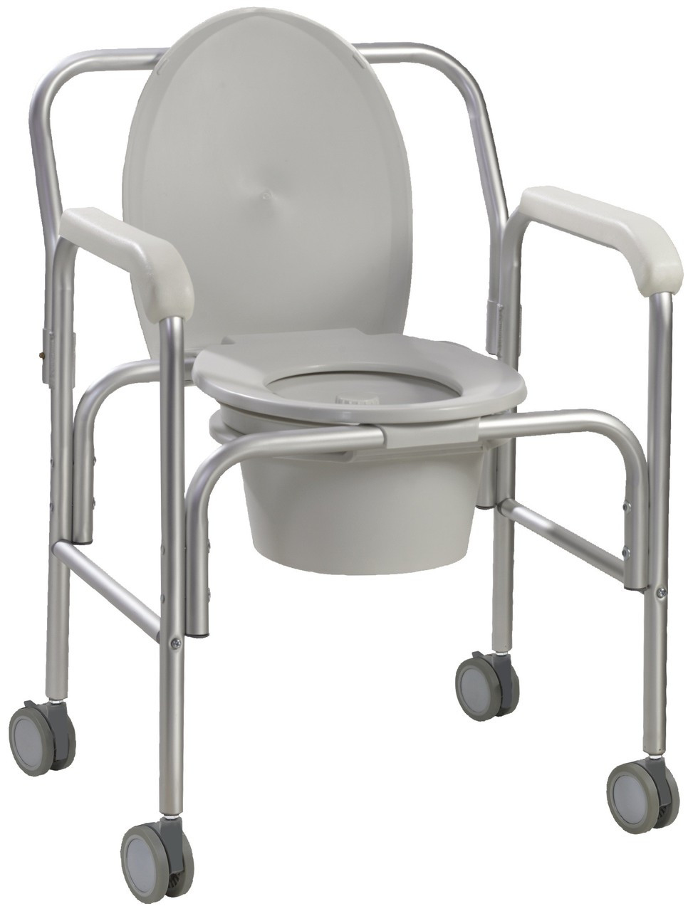 Hospital commode 2025 chair with wheels