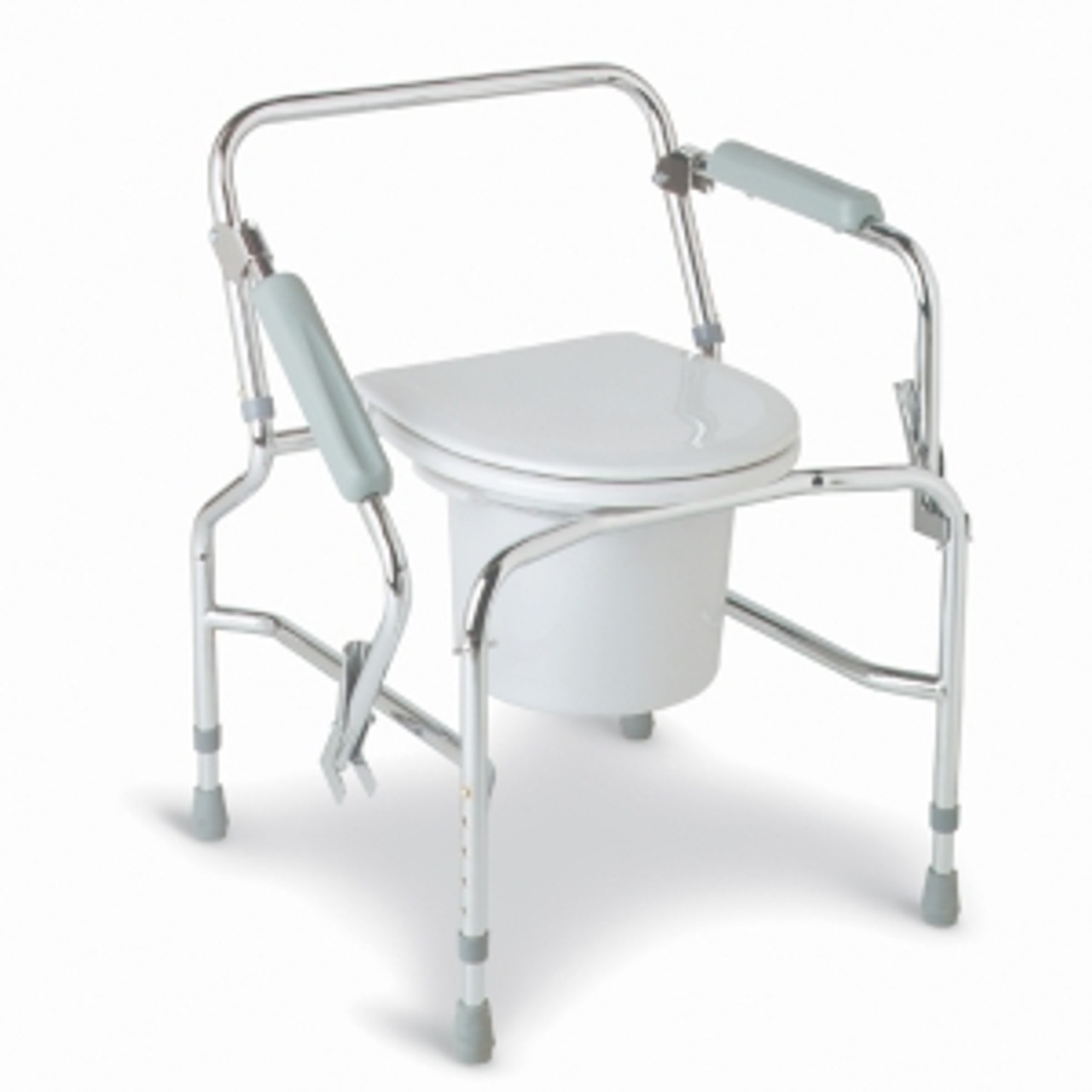 Medline Drop Arm Steel Commode