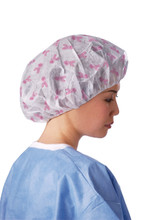 Pink Ribbon Breast Cancer Awareness Bouffant Caps NON28230R