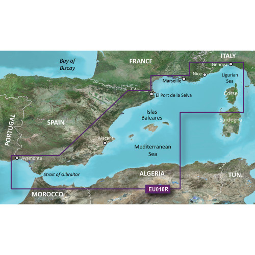 Garmin BlueChart® g3 HD - HXEU010R - Spain Mediterranean Coast - microSD/SD