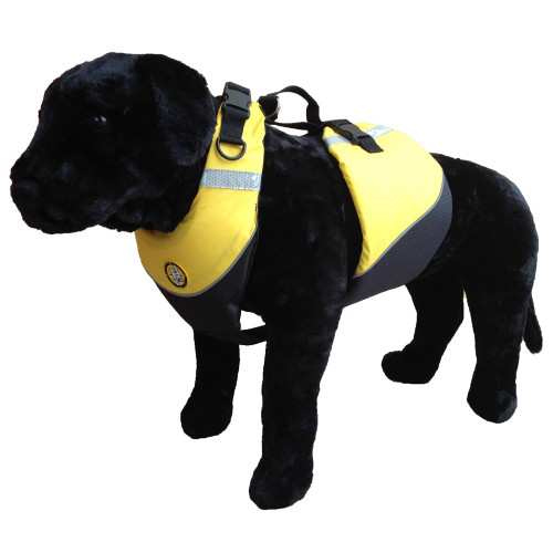 First Watch Flotation Dog Vest - Hi-Visibility Yellow - Large