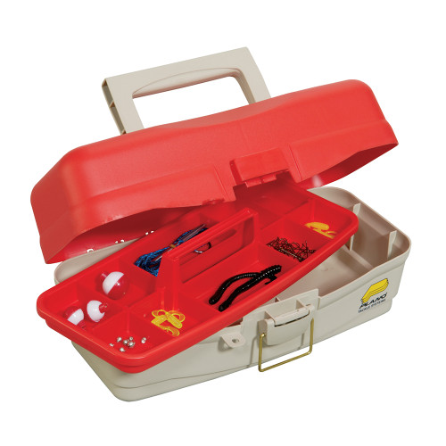 Plano Take Me Fishing Tackle Kit Box - Red/Beige