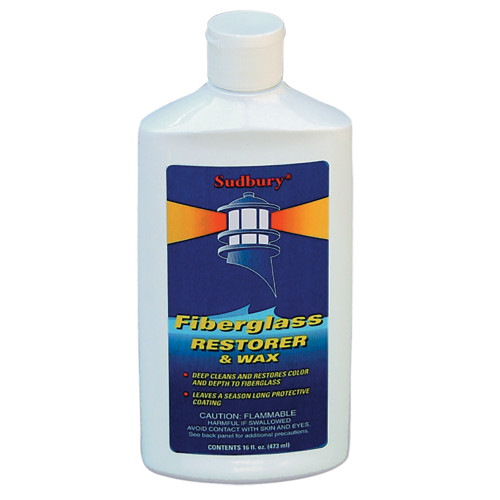 Sudbury One Step Fiberglass Restorer & Wax - 16oz Liquid