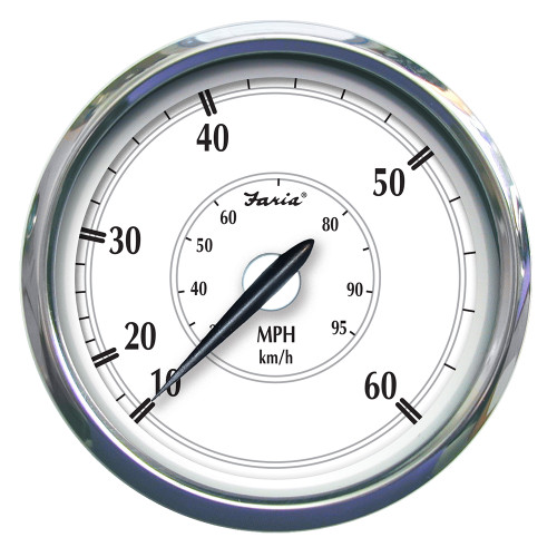 Faria Newport SS 5" Speedometer - 0 to 60 MPH