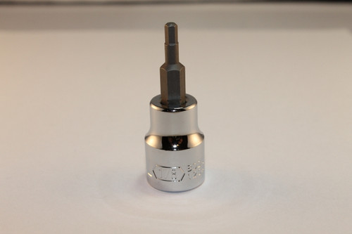 3/8" Drive 1/8" Hex Bit Socket (mirror finish)